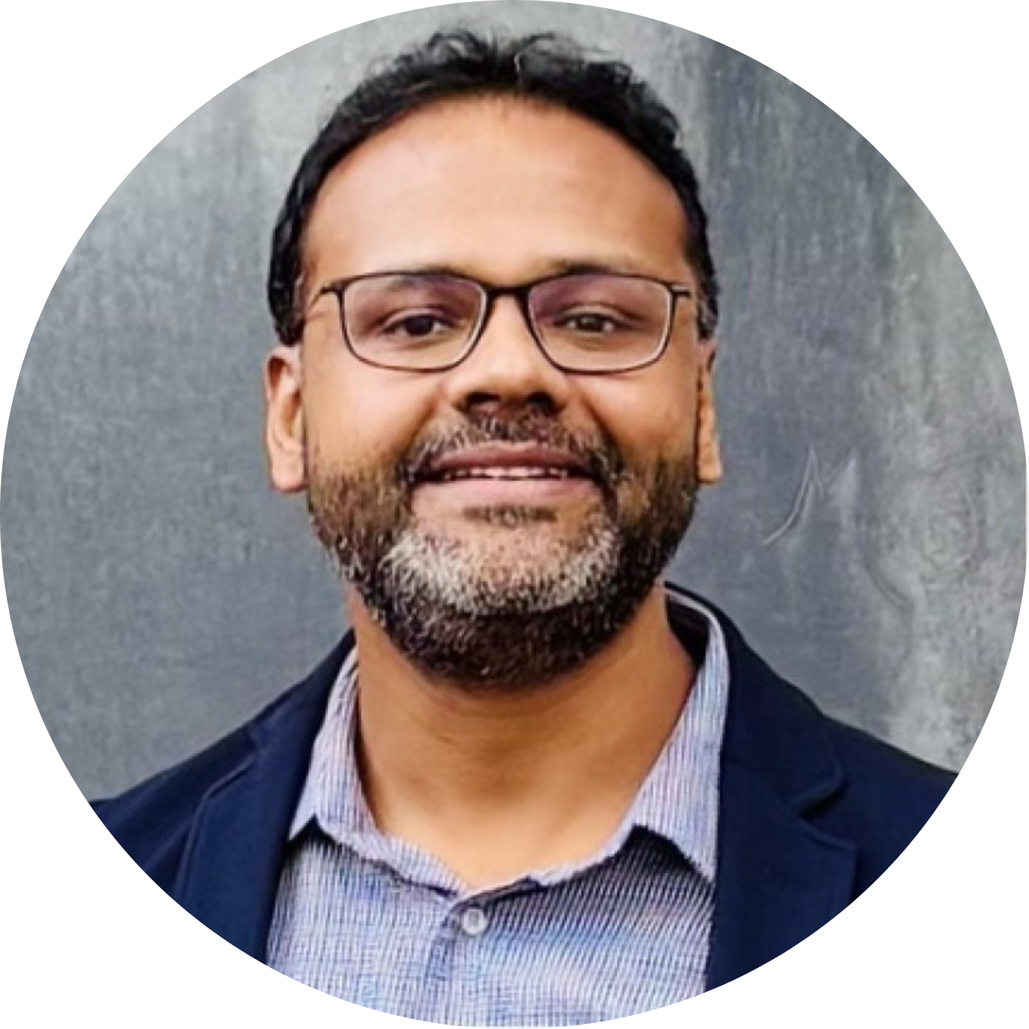 A photo of Neelanjan Sinha smiling into the camera